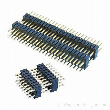 Board Spacers, 1.27 x 2.54mm Pin Headers, Straight Angle, Dual-row and Two-plastic